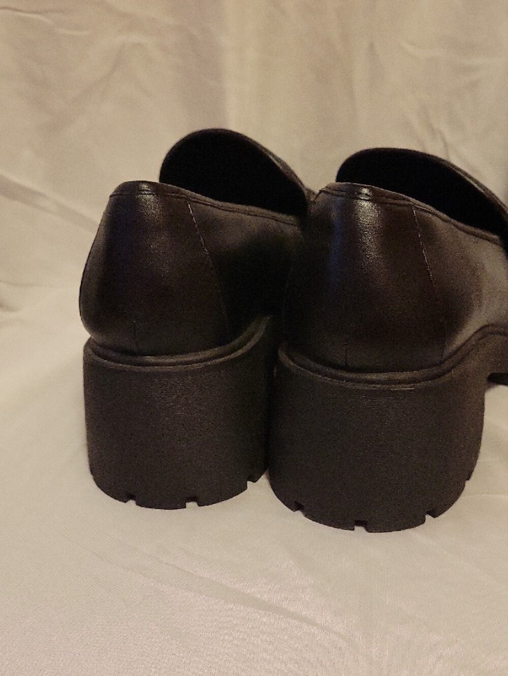 Torrid Chunky Black Leather Penny Loafers - Picture 2 of 6